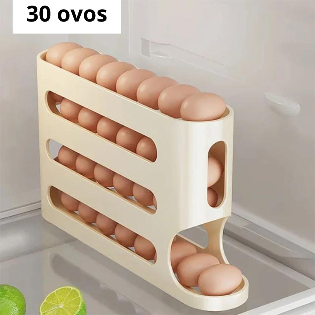 Organizador de Ovos Modelo Alabama Lar Refinado Beige 