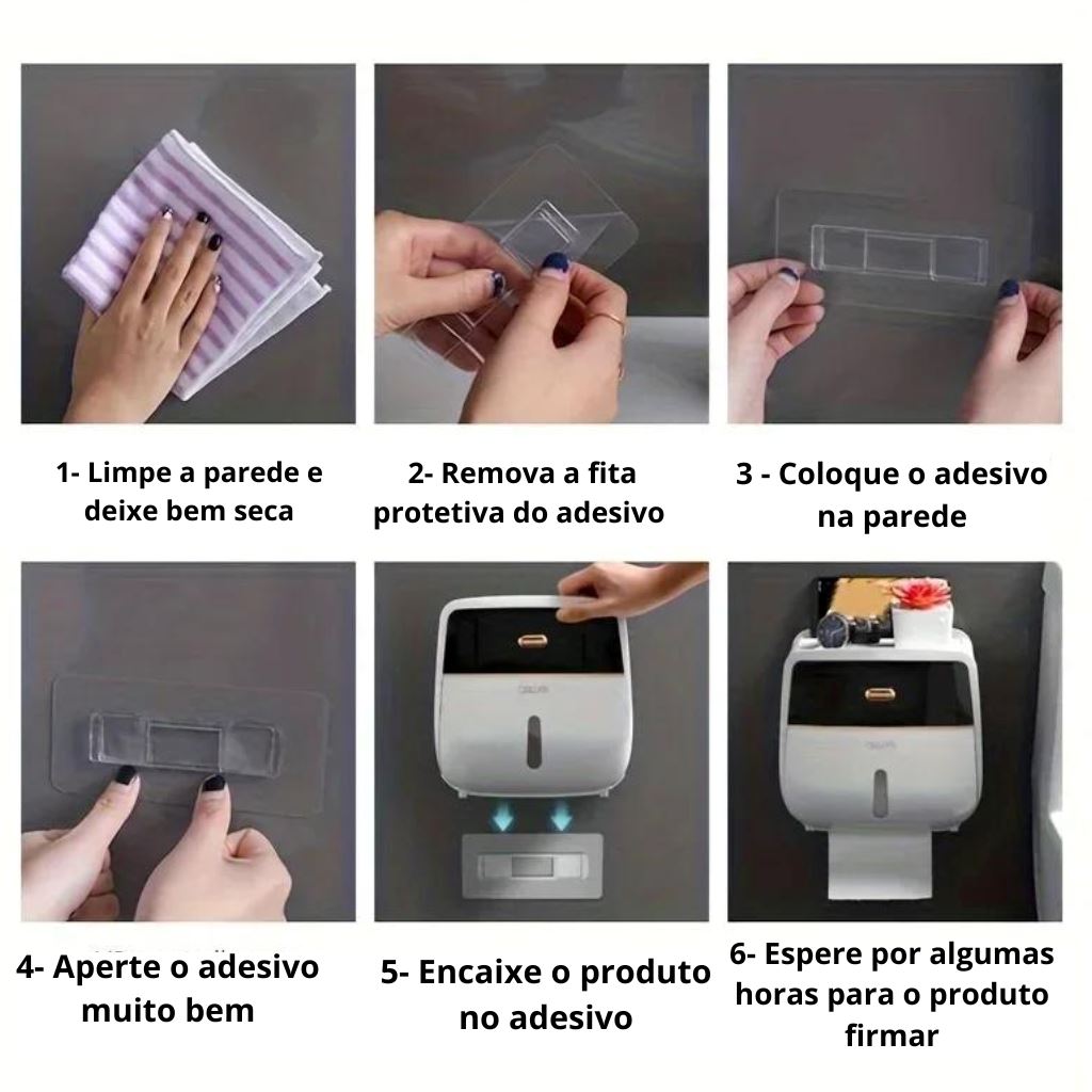 Suporte Para Papel Higiênico Modelo Udine [Banheiro - Acessório Para Banheiro - Suportes][Suporte Para Papel Higiênico Modelo Udine] Lar Refinado 