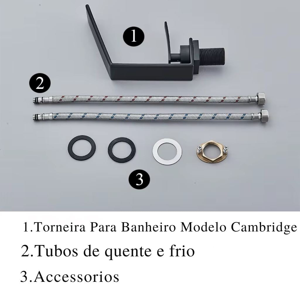 Torneira Para Banheiro Modelo Cambridge [Banheiro - Acessórios Para Banheiro - Torneiras][Torneira Para Banheiro Modelo Cambridge] Lar Refinado 